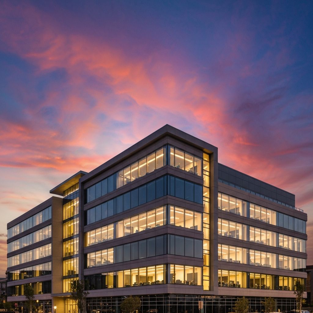 Modern commercial office building